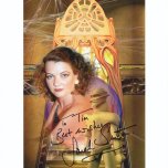 Tim Bradley's photo of Nyssa from 'The Keeper of Traken' signed by Sarah Sutton