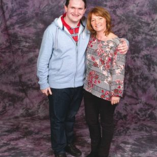 Tim Bradley with Sarah Sutton at 'Fantom Events at Memorabilia 2016', NEC Birmingham, March 2016