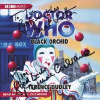 Tim Bradley's CD cover of 'Doctor Who - Black Orchid' signed by Sarah Sutton and Michael Cochrane