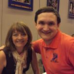 Tim Bradley with Sarah Sutton at the 'London Film & Comic Con 2011', Earl's Court, London, July 2011