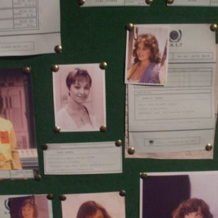 Nyssa, Tegan and Adric profiles from the Black Archive at the 'Doctor Who Experience', November 2016
