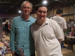 Tim Bradley with Peter Davison at the ‘Stars of Time Film and Comic Con 2016 @ The Tropicana', Weston-super-Mare, August 2016