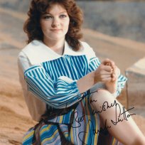 Tim Bradley's photo of Nyssa in 'Snakedance' signed by Sarah Sutton