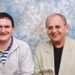 Tim Bradley with Sylvester McCoy at 'Dimensions 2013', Newcastle, October 2013