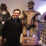 Tim Bradley with a friend - the Melkur from 'The Keeper of Traken'. :D , 'Doctor Who Experience', April 2017