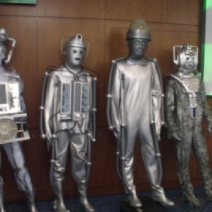 Cybermen suits at 'The Capitol II', Arora Hotel, Gatwick, May 2017