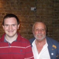 Tim Bradley with Terry Molloy at 'celebrate 50 - The Peter Davison Years' in Chiswick, London, April 2013