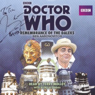 Tim Bradley's CD cover of 'Doctor Who - Remembrance of the Daleks' signed by Terry Molloy