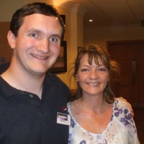 Tim Bradley with Sarah Sutton at 'Regenerations 2010', Swansea, September 2010