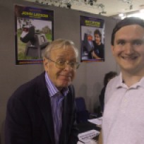 Tim Bradley with John Leeson at the 'Bournemouth Film & Comic Con 2015', August 2015