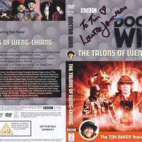 Tim Bradley's Special Edition DVD cover of 'The Talons of Weng-Chiang' signed by Louise Jameson