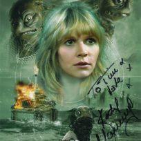 Tim Bradley's photo of Jo Grant in 'The Sea Devils' signed by Katy Manning.