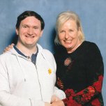 Tim Bradley and Jacqueline King at the 'London Comic Con Spring', Olympia, March 2019