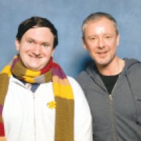 Tim Bradley and John Simm at the 'London Comic Con Spring', Olympia, March 2019
