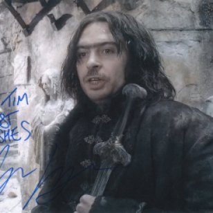 Tim Bradley's photo of Alfrid from 'The Hobbit: The Battle of the Five Armies' signed by Ryan Gage