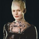 Tim Bradley's photo of The Borg Queen from 'Star Trek: First Contact' signed by Alice Krige
