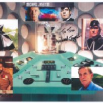 Tim Bradley's 'Regenerations 2013' photo collage of Michael Jayston signed by him