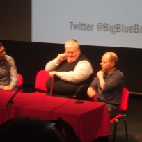 Actors panel with Simon Fisher-Becker and Dan Starkey at 'Big Blue Box 2', Tunbridge Wells, March 2013