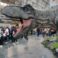 'Jurrassic World' T-Rex at the 'London Comic Con Spring 2022', February 2022