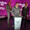Tim Bradley with Dwayne Johnson and Benedict Cumberbatch at 'Madame Tussauds', February 2022