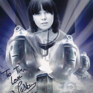 Tim Bradley's photo of Zoe in 'The Invasion' signed by Wendy Padbury
