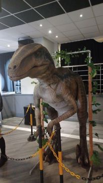 A dinosaur at the 'Newcastle Comic Con', July 2022