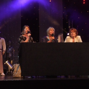 Sarah Sutton, Wendy Padbury and Deborah Watling at 'Time Warp', Weston-super-Mare, July 2014