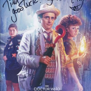 Tim Bradley's Blu-ray booklet of 'Doctor Who- Season 24' signed by Sylvester McCoy