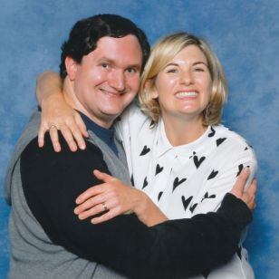 Tim Bradley and Jodie Whittaker at 'Collectormania 27 – Film & Comic Con Birmingham' at the NEC in September 2022
