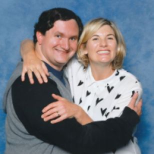 Tim Bradley and Jodie Whittaker at 'Collectormania 27 – Film & Comic Con Birmingham' at the NEC in September 2022