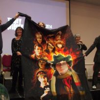 John Leeson, Sarah Sutton, Louise Jameson, Wendy Padbury and Sophie Aldred at 'Timey-Wimey 1', Brighton, November 2014