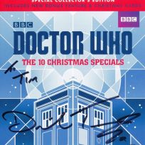 Tim Bradley's 'Doctor Who - The 10 Christmas Specials' Blu-ray box set cover signed by David Tennant